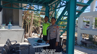 Patroli Polsek Asemrowo di Gudang PLN Tambak Langon: Situasi Aman dan Terkendali