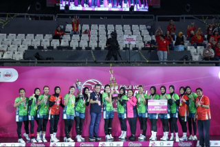 Tim Voli Jawi Wetan PD Bhayangkari Jawa Timur Raih Juara I di Turnamen Bola Voli Bhayangkari Cup 202