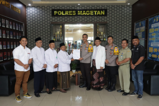 Cooling System Jelang Pilkada, Kapolres Magetan Sambut Silaturahmi Ketua MUI Sinergitas Ulama dan Um