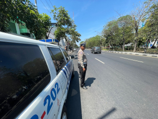 Patroli Harkamtibmas Polsek Pabean Cantikan Cegah 3C dan Jaga Kelancaran Arus Lalu Lintas