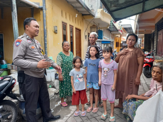 Bhabinkamtibmas Bongkaran Laksanakan Sambang dan Himbauan kepada Warga