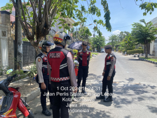 Patroli Samapta Polsek Krembangan untuk Cegah Tindak Kerawanan 3C