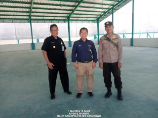 Patroli Keamanan Polsek Asemrowo di Gudang PLN Tambak Langon