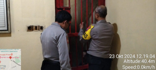 Patroli Pengecekan Ruang Tahanan di Polsek Semampir