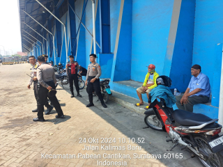 Patroli Dialogis Sat Samapta Polres Pelabuhan Tanjung Perak