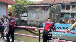 Polsek Krembangan Laksanakan Pengecekan Debit Air di Rumah Pompa Tanjung Sadari, Antisipasi Potensi Banjir