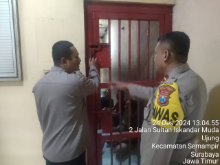 Polsek Semampir Lakukan Patroli Pemantauan Ruang Tahanan