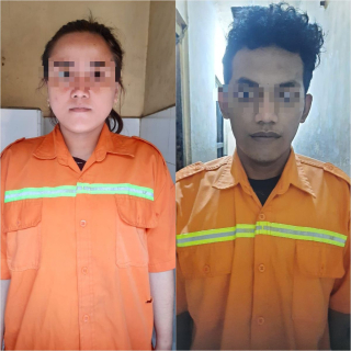 Polsek Semampir Amankan Pasutri Curi Motor Di Sidotopo Jaya.