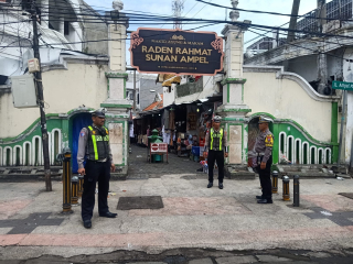 Polsek Semampir Gelar Patroli Harkamtibmas di Jalan Namplungan, Antisipasi Gangguan Keamanan