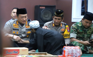 Safari Ramadhan Polresta Malang Kota dan Kodim 0833 Buka Bersama Anak Yatim