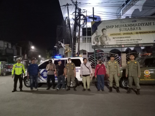 Polsek Semampir Bersama Satpol PP Gelar Patroli KRYD di Jalan Bulak Sari Antisipasi Tawuran dan Kerawanan Malam Hari
