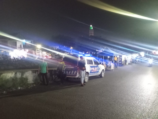 Polsek Kenjeran Gencarkan Patroli Kewilayahan di Jembatan Galau, Antisipasi 3C dan Tawuran Antar Gangster