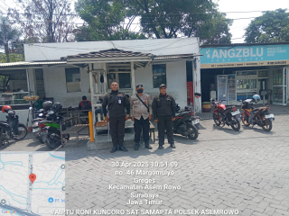 Polsek Asemrowo Laksanakan Patroli Harkamtibmas Dialogis di PT Angtropolis, Antisipasi 3 Cepu