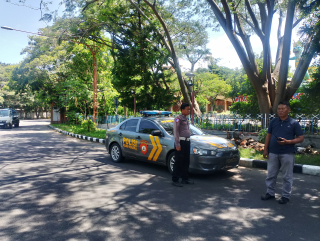 Pawas Polsek Kenjeran Pimpin Patroli Harkamtibmas di Tempat Wisata Atlantis Kenpark