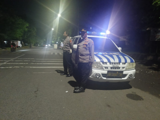 Patroli Harkamtibmas Polsek Kenjeran Antisipasi Tawuran dan 3C di Tiga Titik Rawan