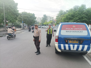 Polsek Pabean Cantikan Gelar Patroli Lalu Lintas dan Antisipasi 3C di Jalan Stasiun Kota