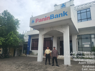 Patroli Objek Vital: Rowo 14.2.2 Laksanakan Pemantauan di Panin Bank Tambak Langon