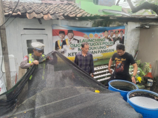 Polsek Semampir Laksanakan Patroli Harkamtibmas dan Pemantauan Ketahanan Pangan di Kampung Tangguh