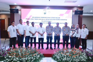 Kolaborasi Polda Jatim dan BBWS Brantas di Hari Bhayangkara ke -79:  Bangun Sumur Bor Dukung Efisiensi Air dan Ketahanan Pangan