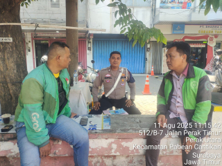 Satlantas Polres Pelabuhan Tanjung Perak Gencarkan Sosialisasi Tertib Lalu Lintas di Wilayah Hukum