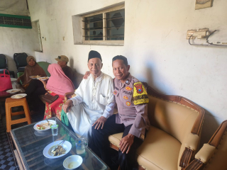 Bhabinkamtibmas Takal Kedinding Jalin Silaturahmi dengan Tokoh Masyarakat