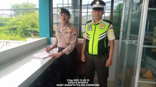 Patroli Polsek Asemrowo di Gudang PLN Tambak Langon untuk Perkuat Keamanan Objek Vital