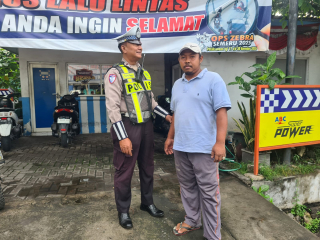 Sosialisasi Tatap Muka Satlantas Polres Pelabuhan Tanjung Perak Tingkatkan Kesadaran Tertib Berlalu Lintas