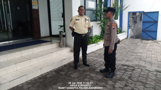 Patroli Polsek Asemrowo Pantau Objek Vital Panin Bank Tambak Langon Antisipasi 3C