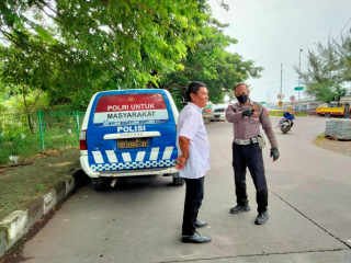 Patroli Harkamtibmas Polsek Kenjeran Antisipasi 3C Di Underpass Suramadu