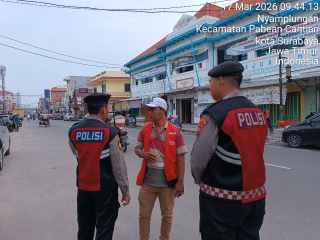 Patroli Kota Presisi Sat Samapta Sisir Jalan KH Mas Mansyur Antisipasi Gangguan Kamtibmas