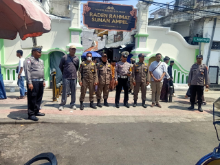 Kapospam Ampel Bersama Satpol PP Laksanakan Patroli Dialogis Antisipasi Harkamtibmas dan Arus Balik