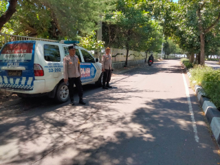 Patroli dan Pemantauan Polsek Kenjeran di Pantai Batu-Batu Antisipasi 3C, Situasi Aman Terkendali