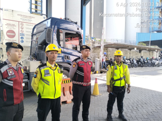 Patroli Kota Presisi Sat Samapta di PT AKR Corporindo Antisipasi Gangguan Kamtibmas