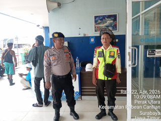 Patroli Dialogis Unit Pam Obvit di Terminal Penumpang Gapura Surya Nusantara, Wujudkan Keamanan dan Kenyamanan Masyarakat di Kawasan Pelabuhan