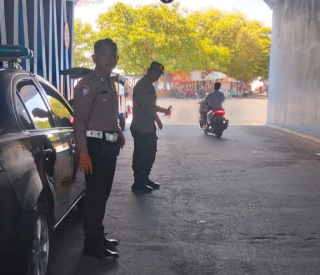 Patroli Kewilayahan di Bawah Underpass Jembatan Suramadu, Polsek Kenjeran Antisipasi Gangguan 3C