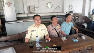 Patroli Dialogis Polsek Asemrowo di Pergudangan Tambak Langon, Antisipasi Kejahatan 3C