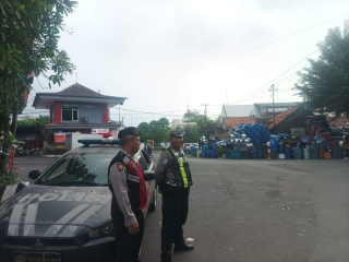 Patroli Kamtibmas Polsek Pabean Cantikan di Jalan Waspada, Situasi Kondusif