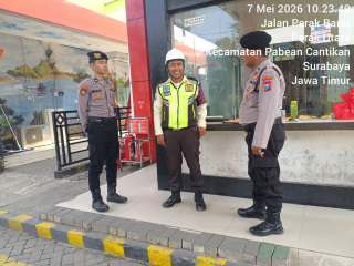 Sat Samapta Polres Pelabuhan Tanjung Perak Laksanakan Patroli Dialogis di Objek Vital Pertamina