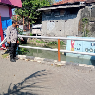 Polsek Krembangan Patroli di Tanjung Sadari, Situasi Kamtibmas Aman dan Debit Air Normal