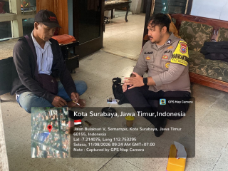 Bhabinkamtibmas Wonokusumo Sambang Ketua RW, Sampaikan Pesan Kamtibmas dan Antisipasi Curanmor