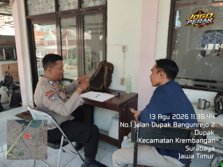 Polsek Kenjeran Patroli Harkamtibmas di SPPG Kedinding, Antisipasi 3C dan Kenakalan Remaja