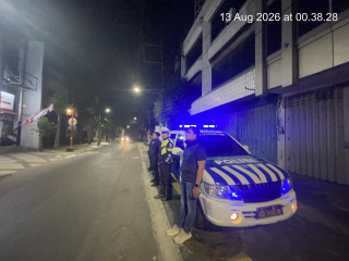Polsek Pabean Cantikan Patroli Harkamtibmas di Jalan Karet, Antisipasi 3C dan Kejahatan Jalanan
