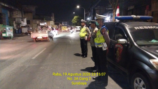 Polsek Asemrowo Gelar Patroli Mobile di Tanjungsari hingga Tambak Mayor Selatan, Antisipasi 3C dan Tawuran