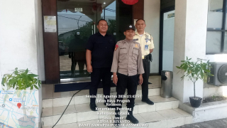 Polsek Asemrowo Patroli Objek Vital Panin Bank Tambak Langon, Antisipasi 3C