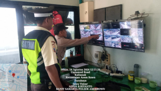 Polsek Asemrowo Patroli Objek Vital Gudang PLN Tambak Langon, Antisipasi 3C