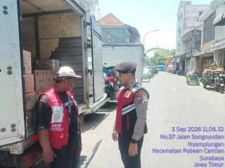 Polsek Pabean Cantikan Patroli Kamtibmas di Jalan Songoyudan, Antisipasi 3C
