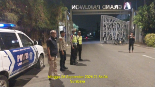 Polsek Asemrowo Patroli Mobile di Jalan Margomulyo dan Perumahan Grand Pakuwon