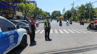 Polsek Pabean Cantikan Gelar Patroli Harkamtibmas di Jalan Bunguran, Antisipasi 3C