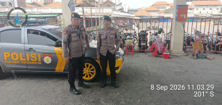 Polsek Semampir Gelar Patroli Jogo Perak di Terminal Wisata Religi Sunan Ampel