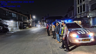 Polsek Pabean Cantikan Patroli Kamtibmas di Jalan Kalimati, Antisipasi 3C